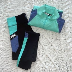 Sold ❣️ VS PINK Ultimate Legging & Half Zip